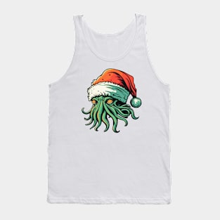 A Portrait of Christmas Cthulhu Tank Top